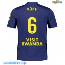 Camisa de time de futebol Atletico Madrid Koke #6 Replicas 2º Equipamento 2025-26 Manga Curta